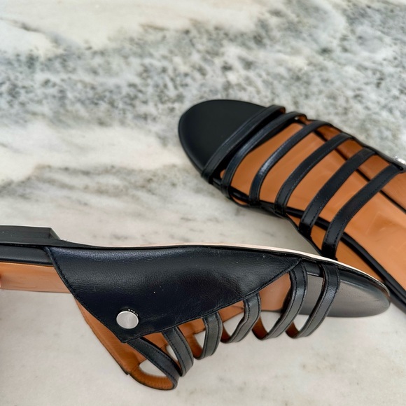 STAUD FLAT LEATHER SANDAL - Picture 4 of 5